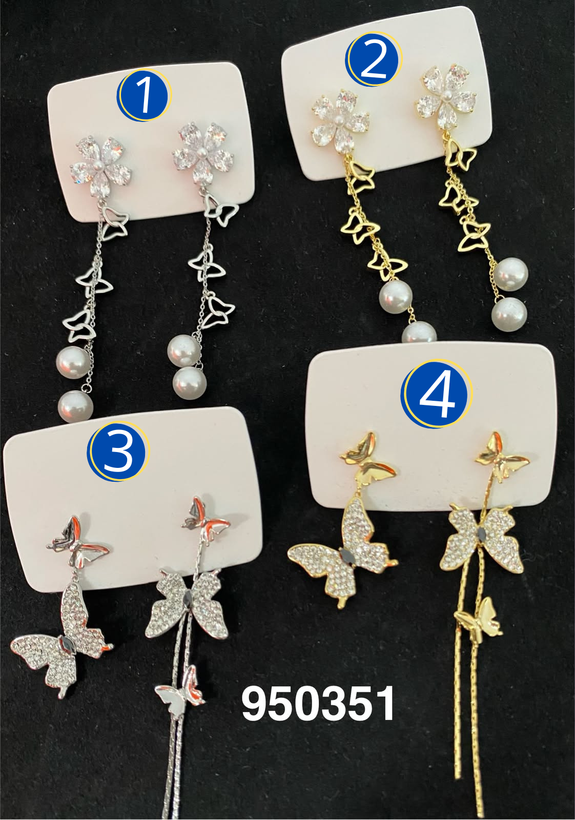 [08/JUNI/26] Aretes Dorados y Plateados M26 Oro Laminado