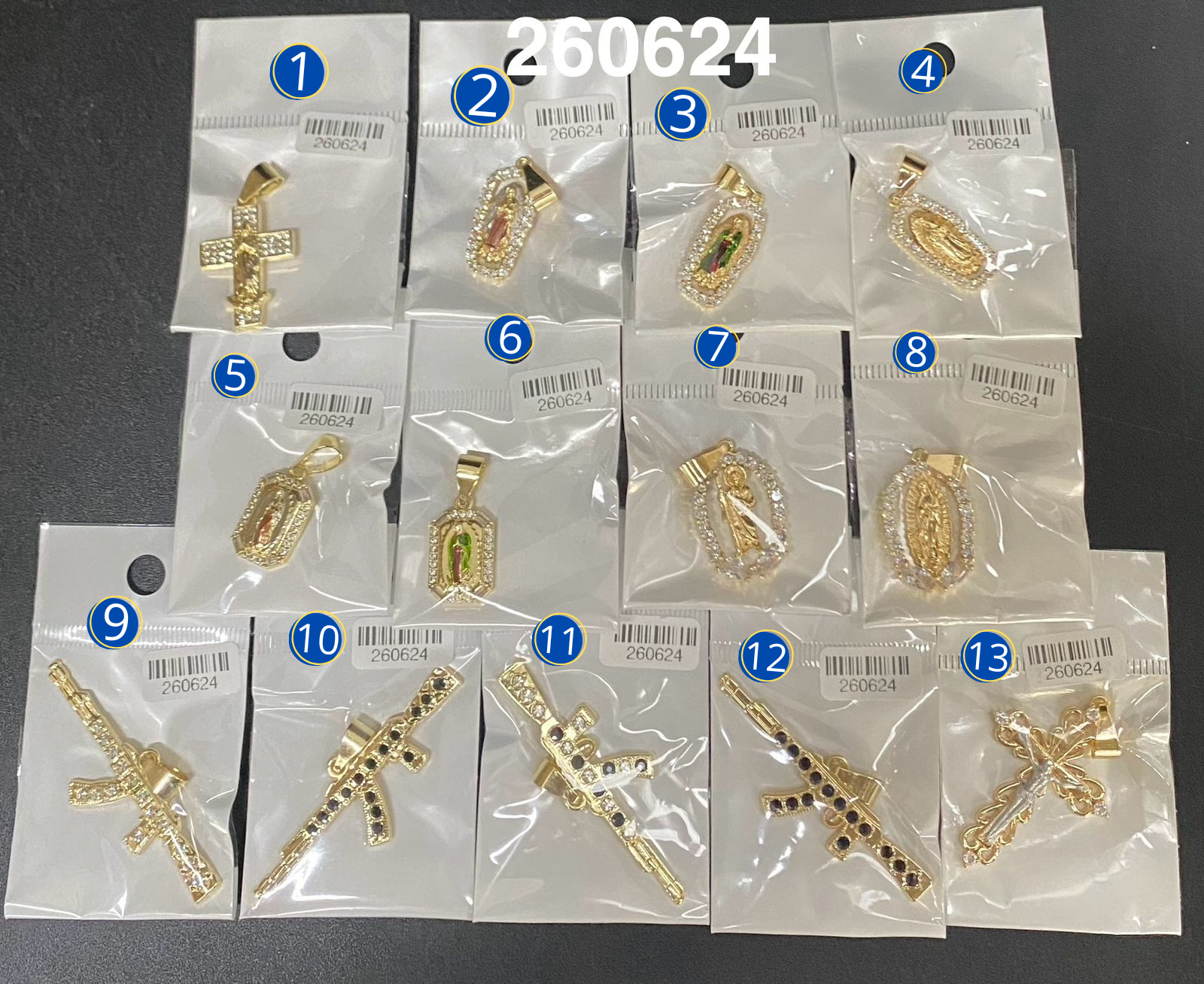 Dijes Dorados M21 Oro Laminado 04/03/26