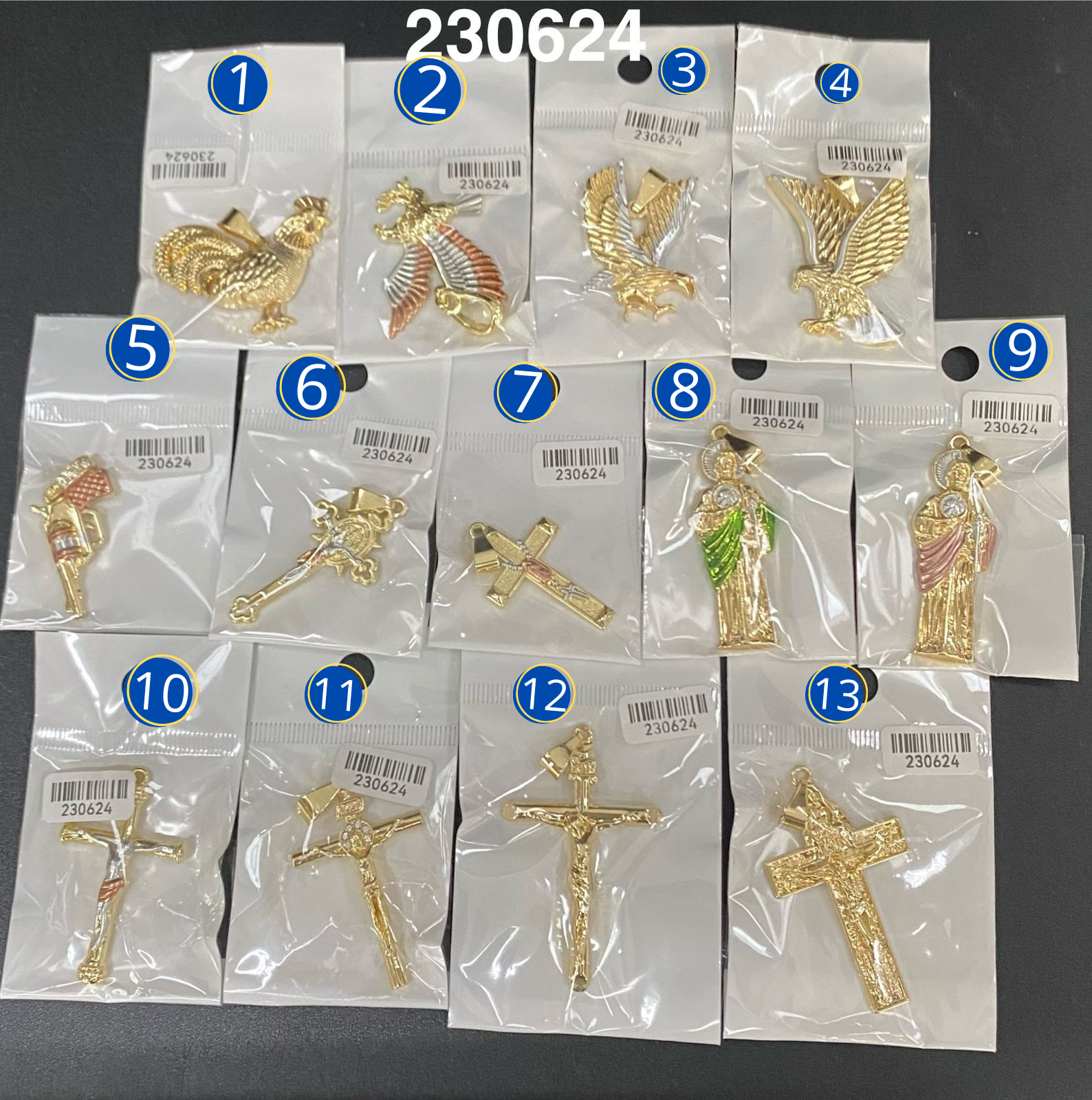 Dijes Dorados M20 Oro Laminado 04/03/26