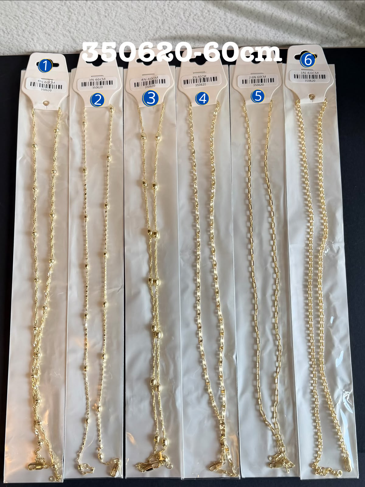[01/AGOSTO/26] Cadena Dorada de 60 cm M13 Oro Laminado