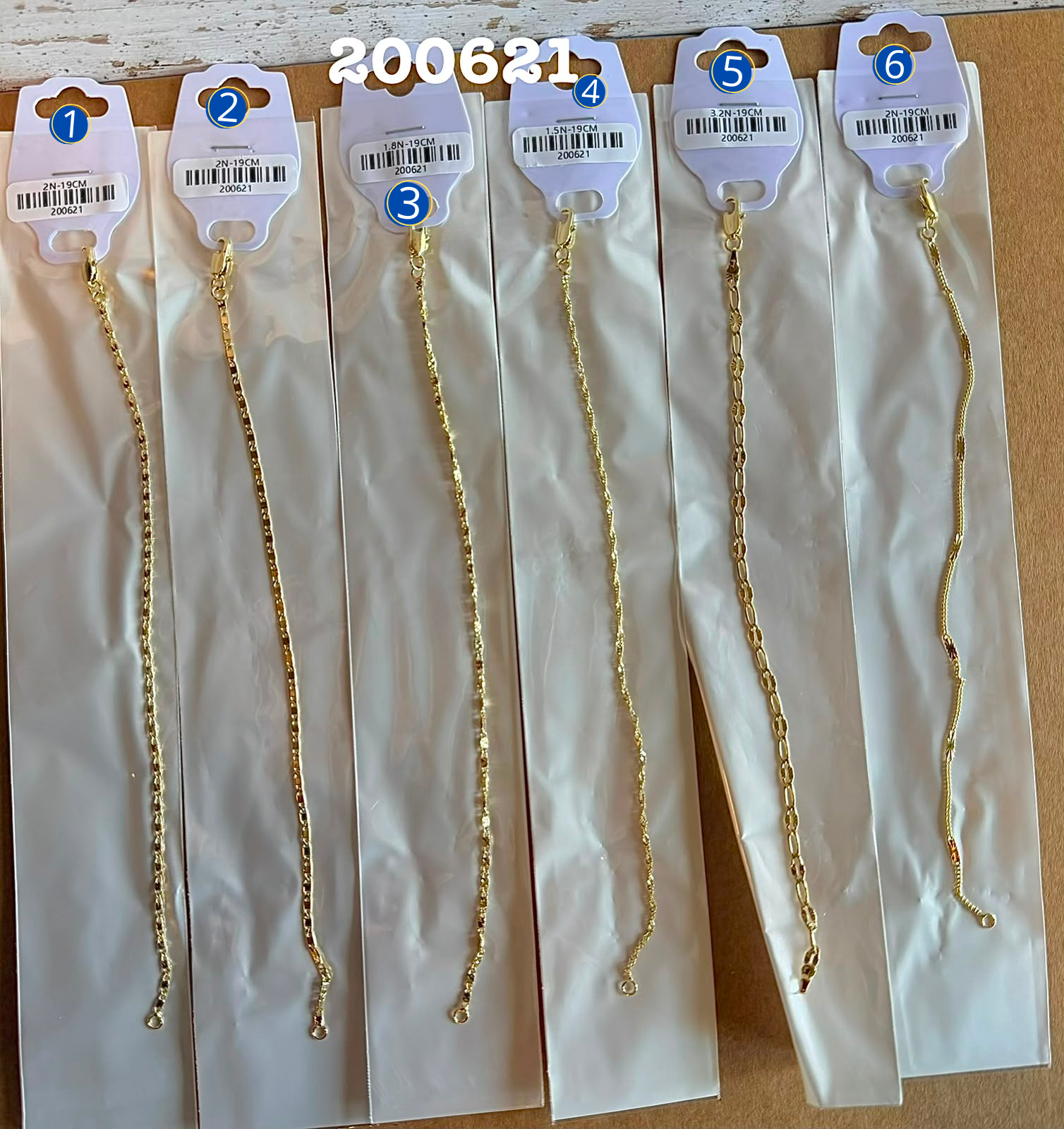 [01/AGOSTO/26] Pulseras Doradas M3 Oro Laminado