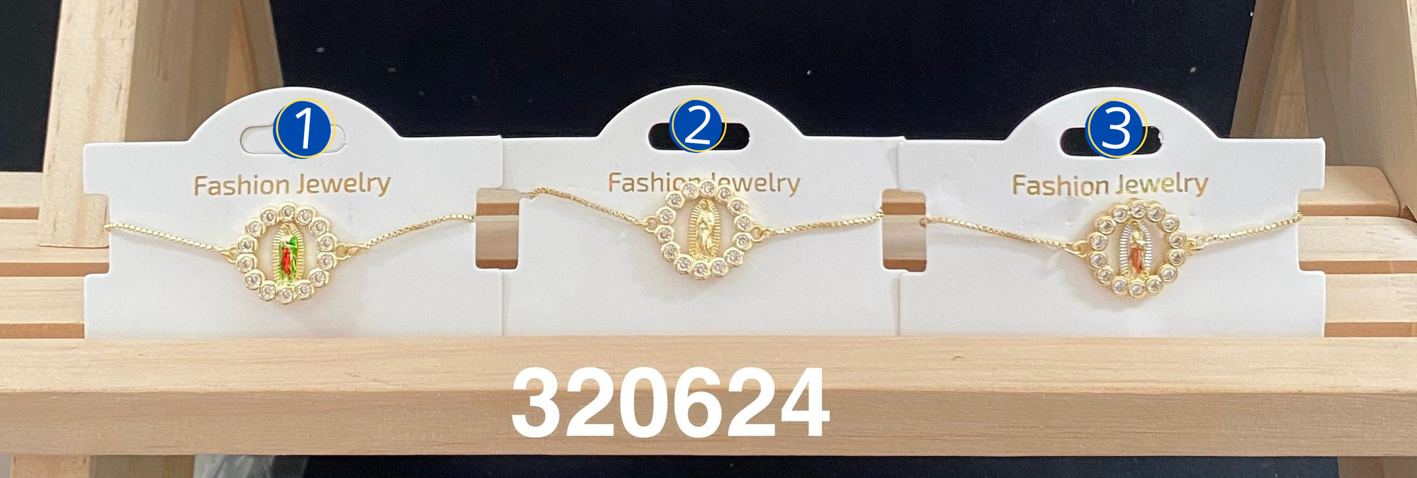 Pulsera Dorada Religiosa M4 Oro Laminado