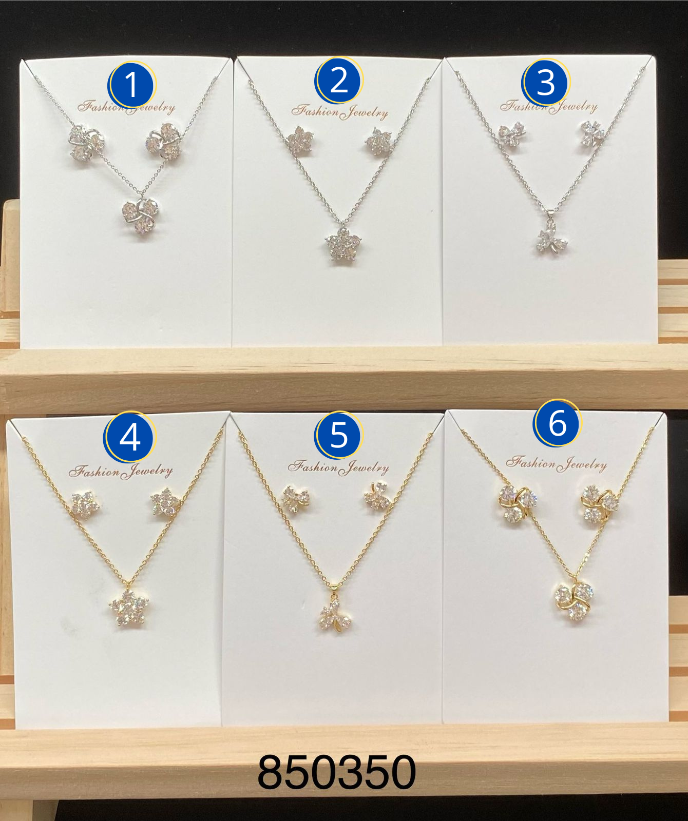 Cadena y juego de ansheli M7 oro laminado