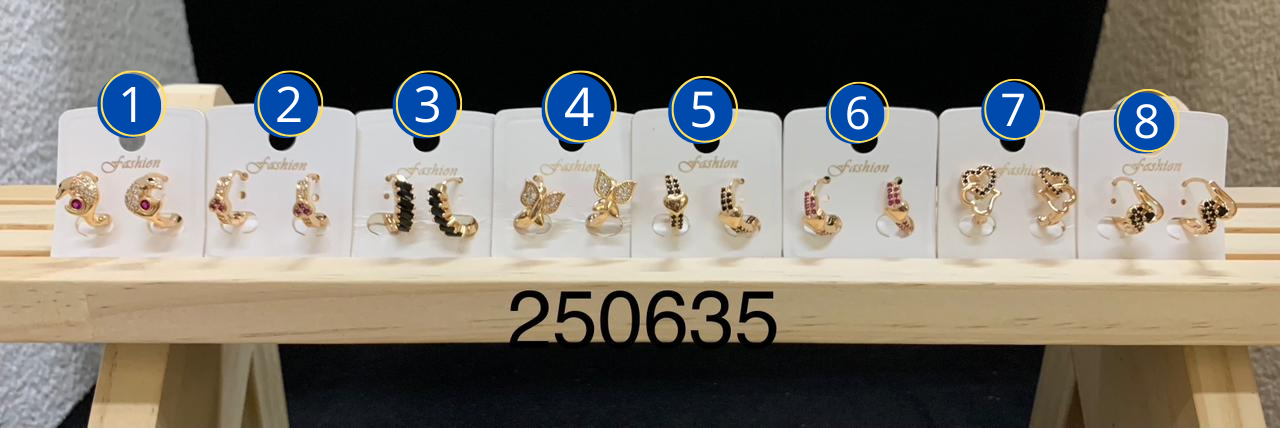 Aretes Huggies M17 ORO LAMINADO