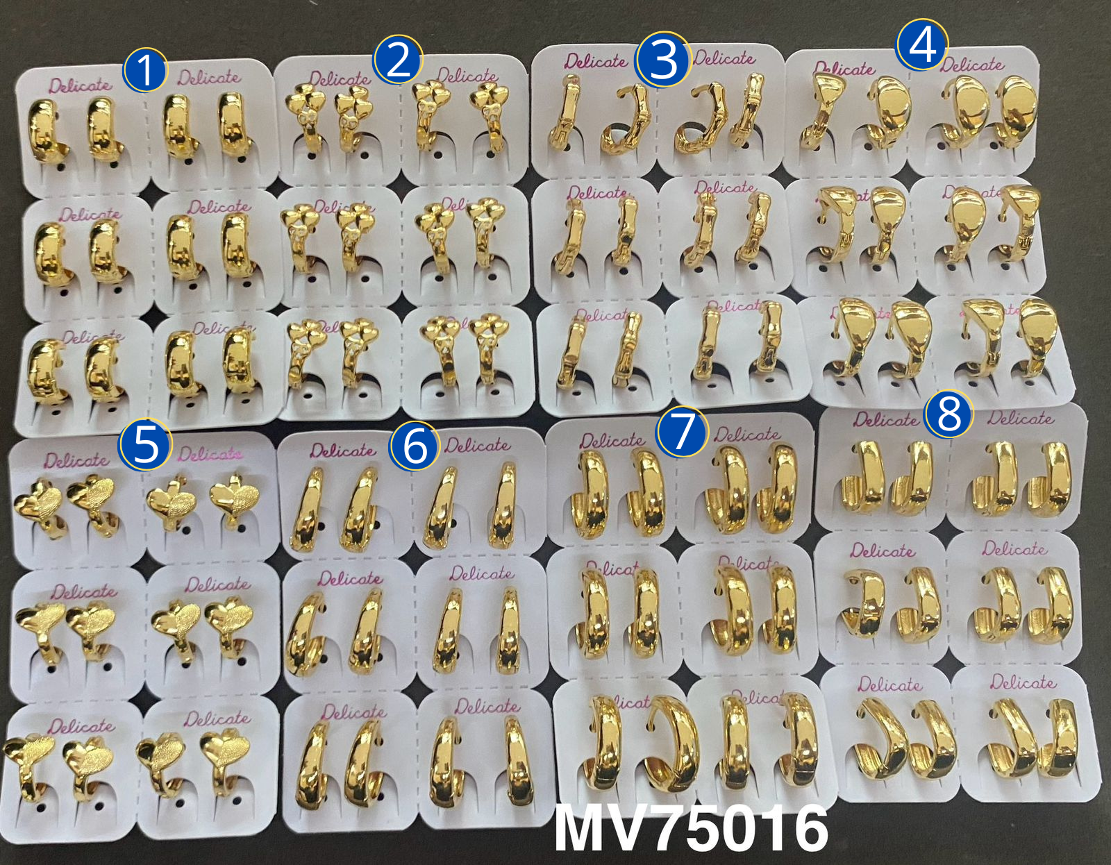 Arete Huggies Dorados M5 Oro Laminado 11/02/26