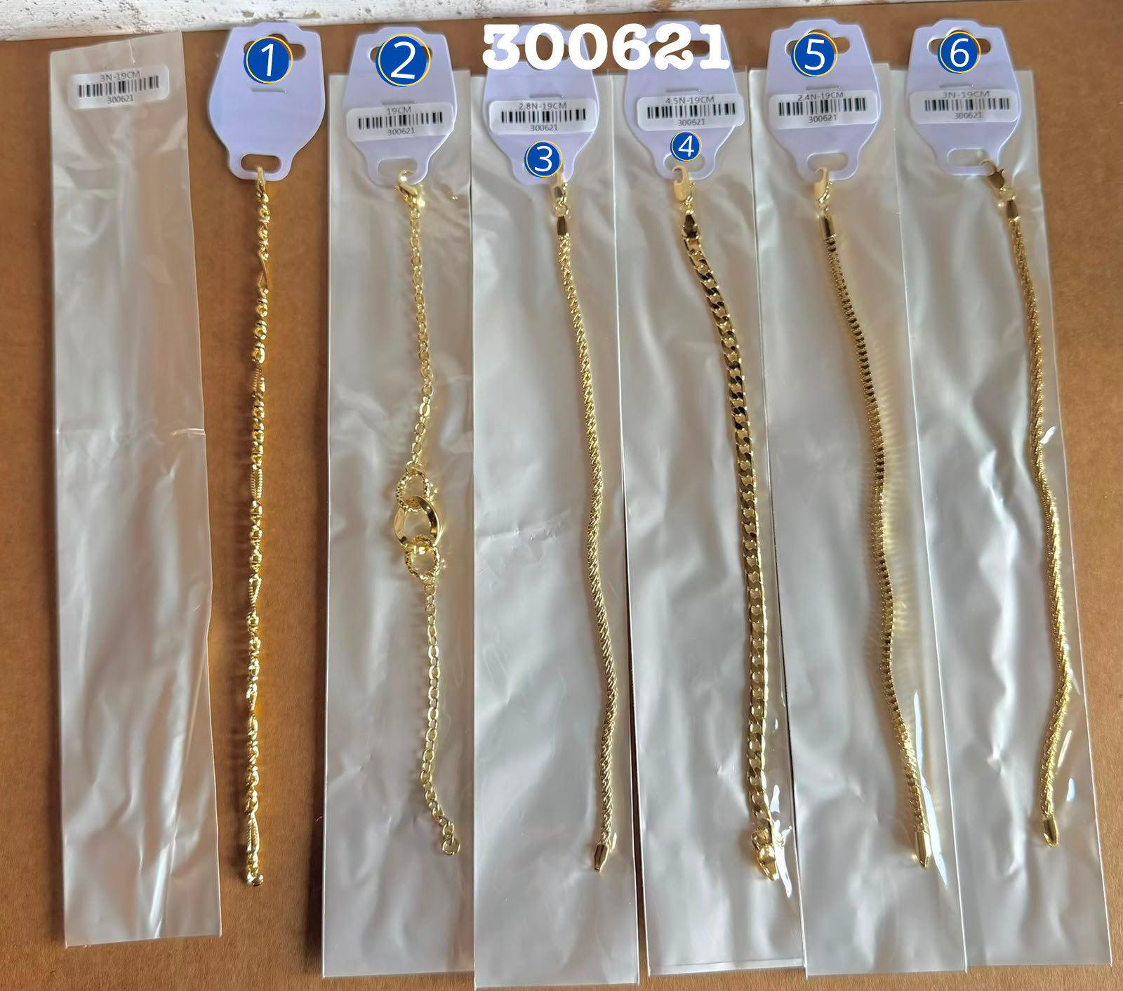 [01/AGOSTO/26] Pulseras Doradas M14 Oro Laminado