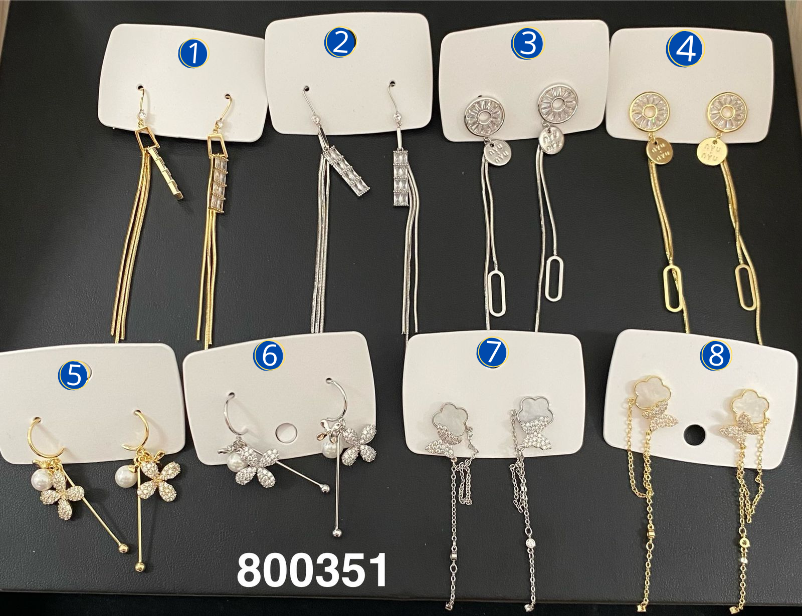 [08/JUNI/26] Aretes Dorados y Plateados M1 Oro Laminado