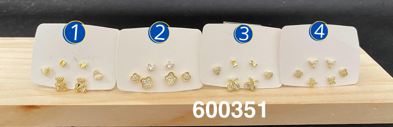 Aretes Dorados de Flor M6 Oro Laminado 03/03/26