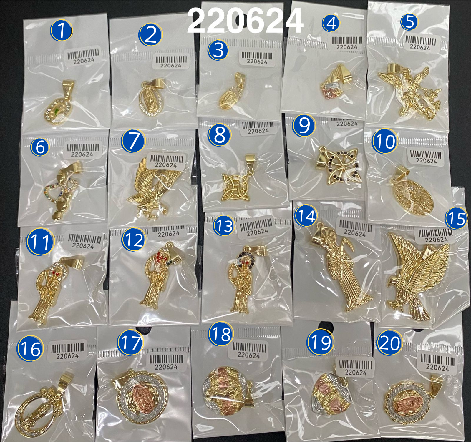 Dijes Dorados M5 Oro Laminado 04/03/26