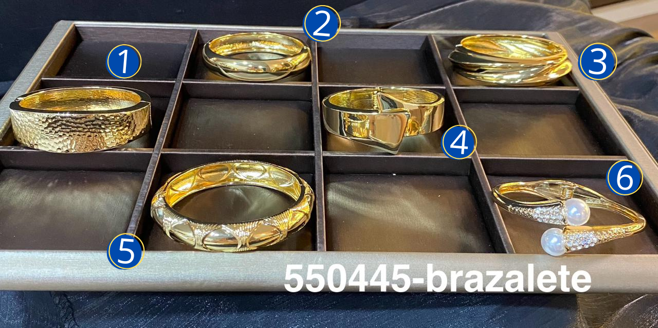 Brazaletes Dorados M2 Oro Laminado