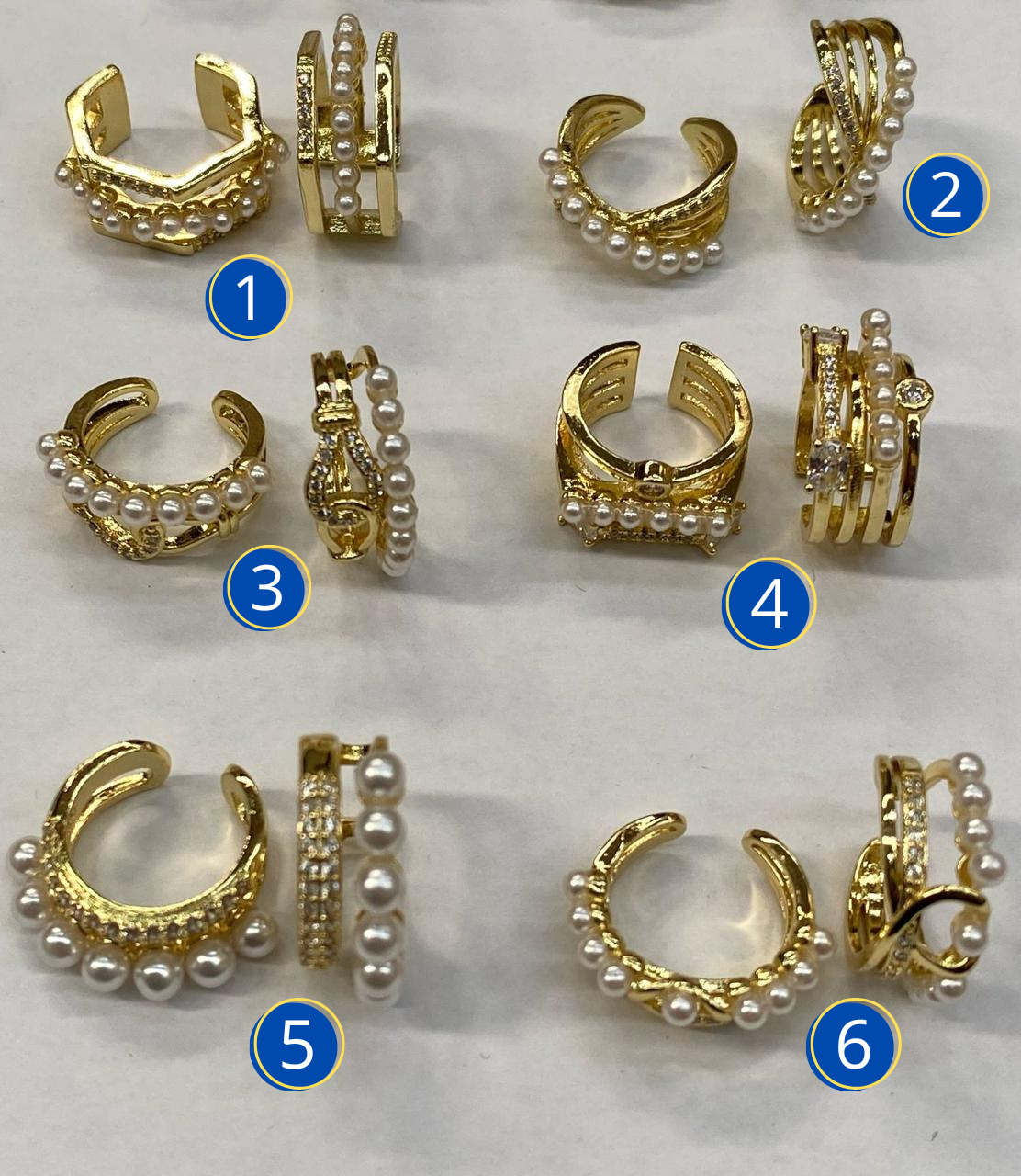 Aretes Simulador M7 ORO LAMINADO