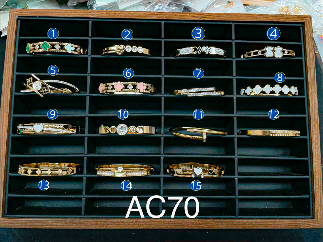 Brazalete dorado M10 Acero Inoxidable