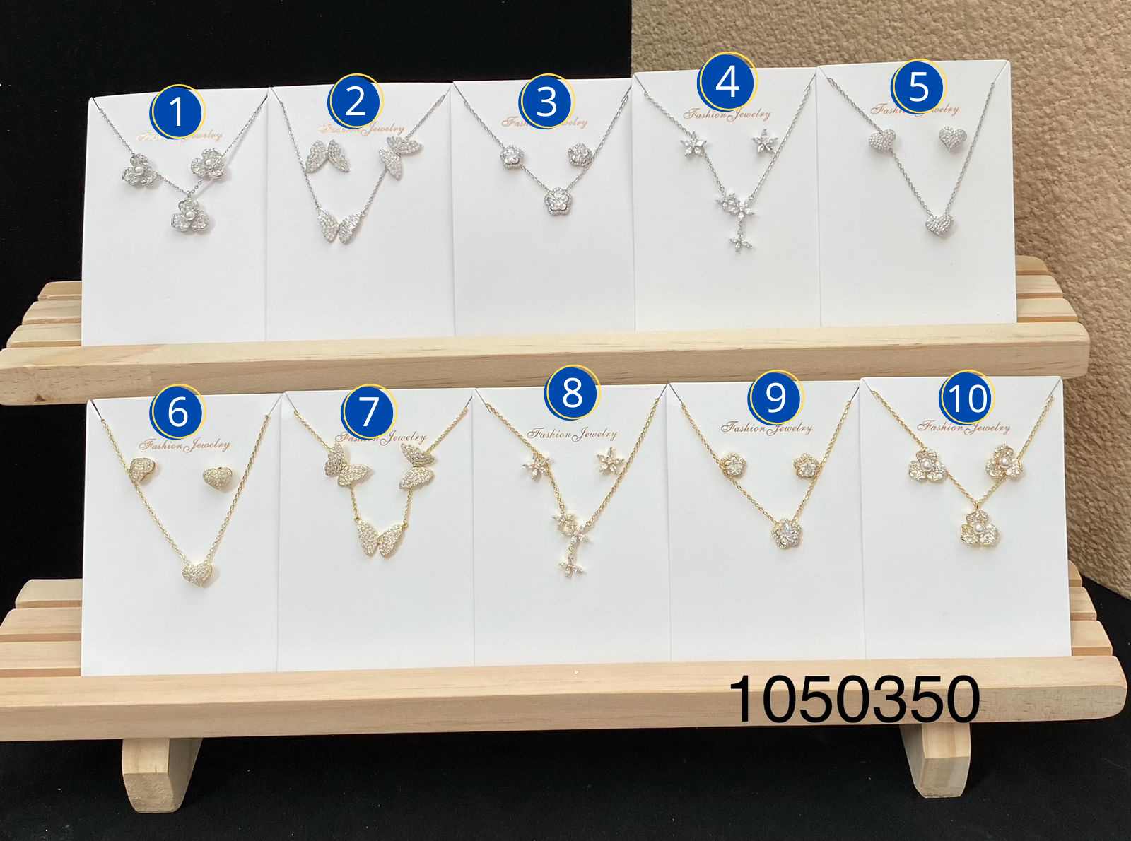 Cadena y juego de ansheli M11 oro laminado