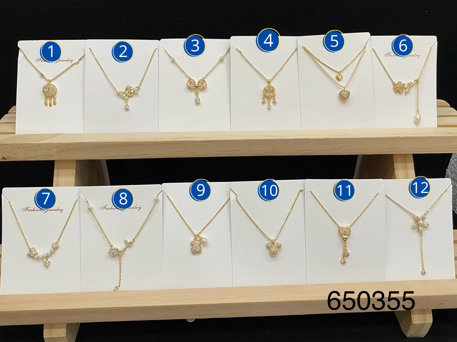 Cadena de ansheli M3 oro laminado