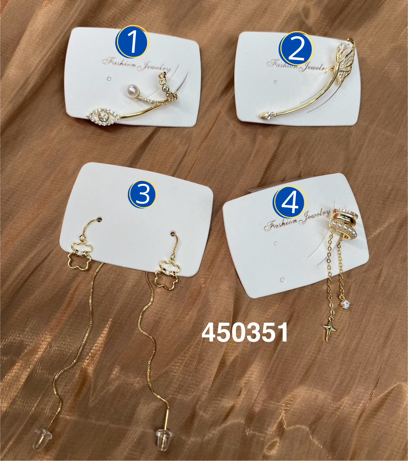 [08/JUNI/26] Aretes Dorados M31 Oro Laminado