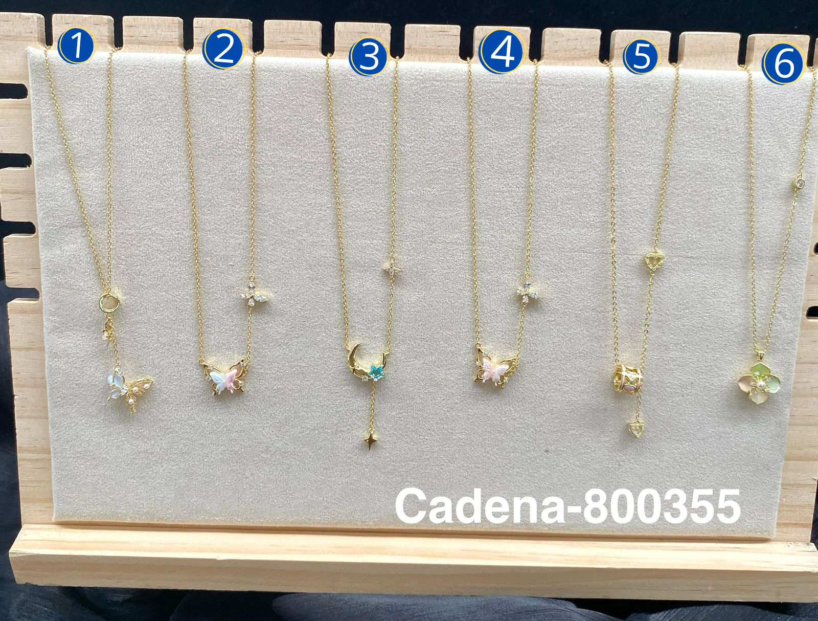 Cadena Dorada con Dije M10 Oro Laminado