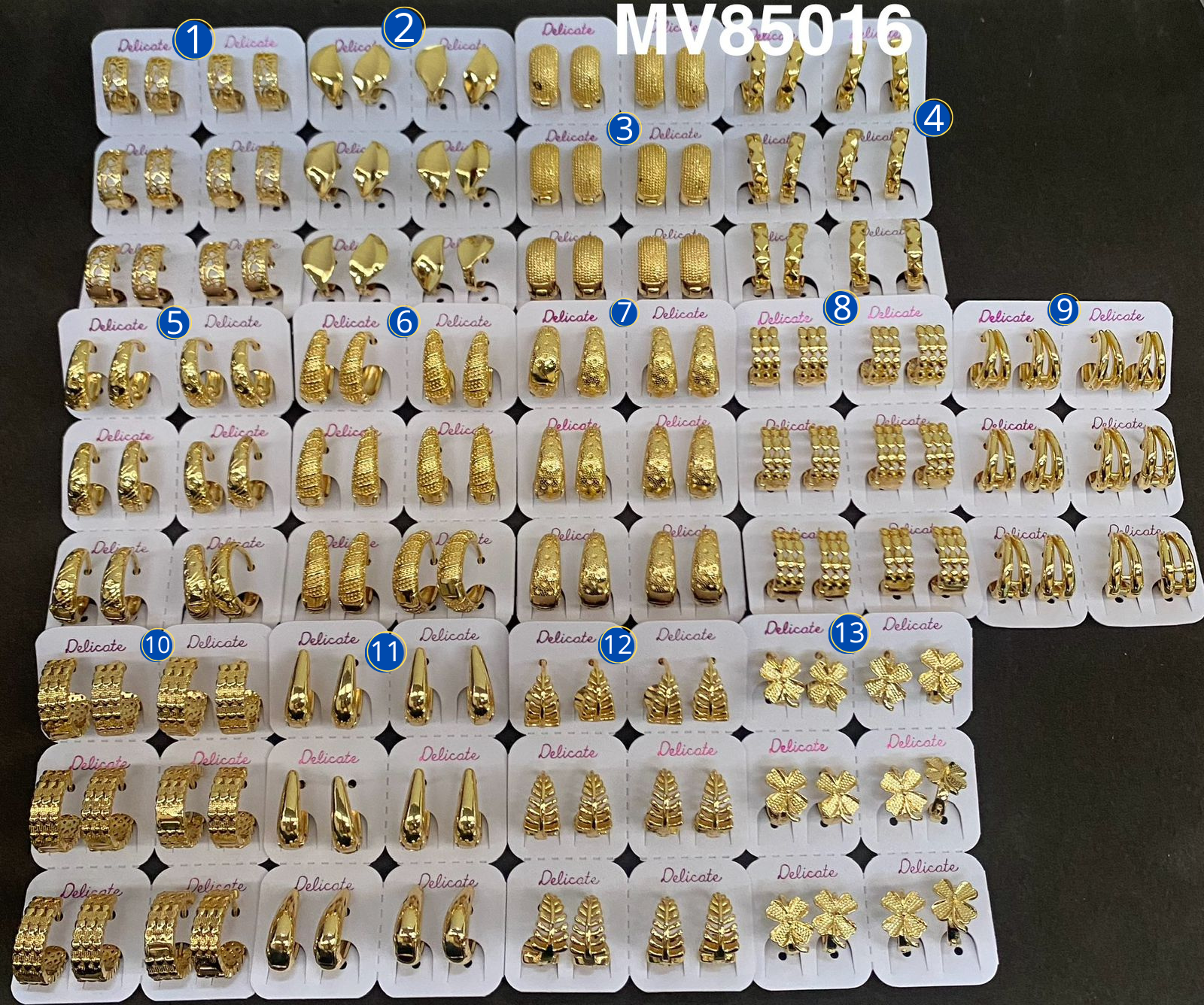 Aretes Huggies Dorados M15 Oro Laminado 11/02/26