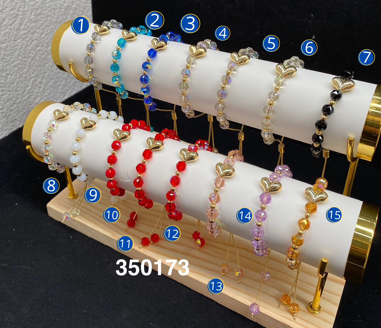 Pulseras Doradas de Corazón M6 Oro Laminado 03/03/26