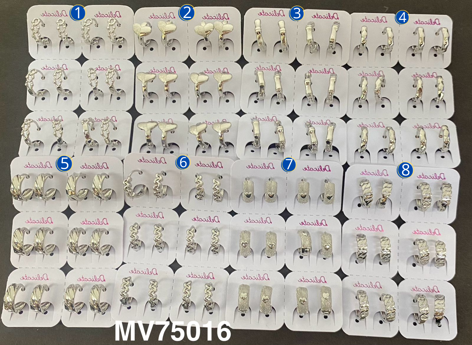 Arete Huggies Plateados M4 Oro Laminado 11/02/26