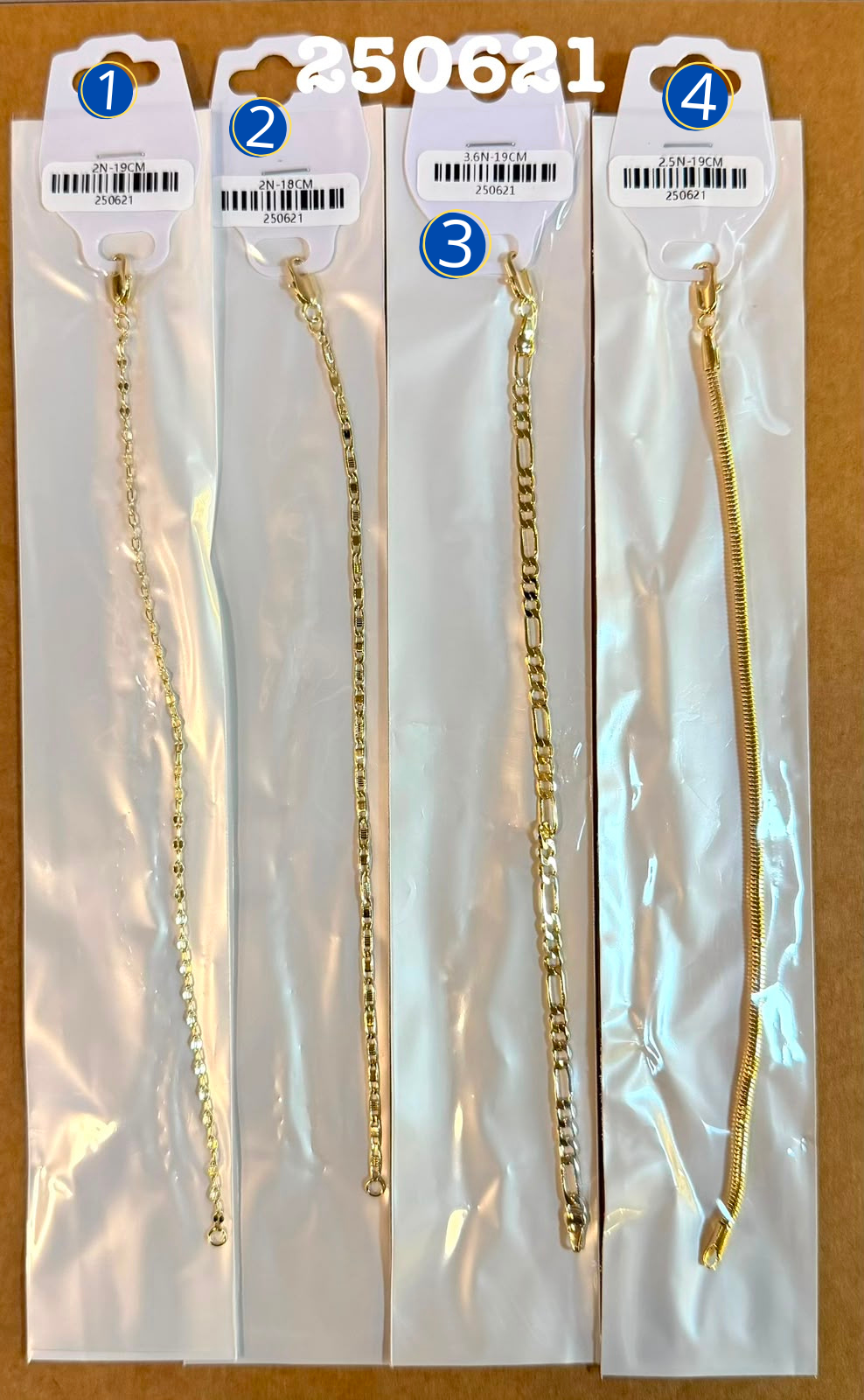 [01/AGOSTO/26] Pulseras Doradas M12 Oro Laminado