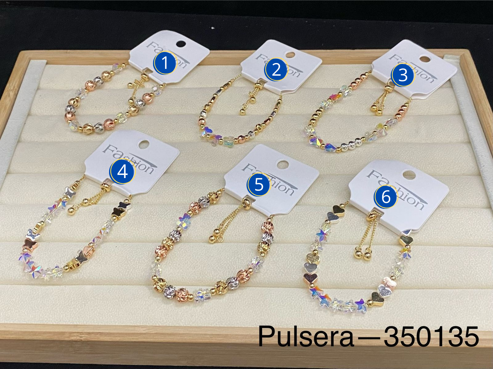 Pulseras con dijes M41 ORO LAMINADO