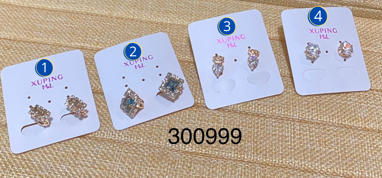 Aretes Xuping Dorados M4 Oro Laminado