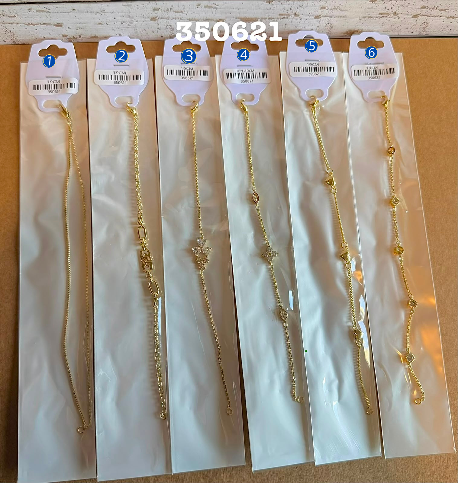 [01/AGOSTO/26] Pulseras Dorados M19 Oro Laminado