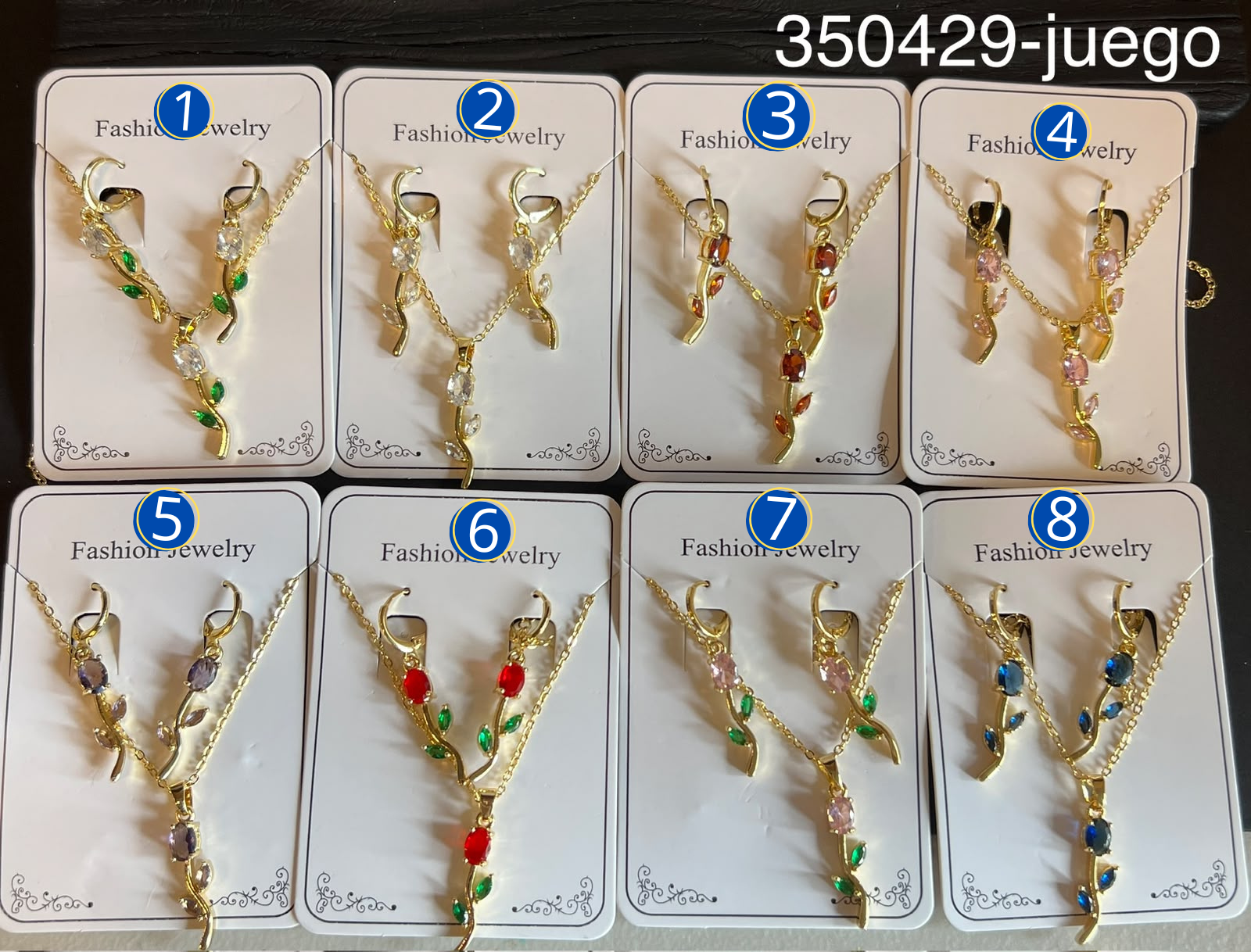 [13/AGOSTO/26] Conjuntos Dorados de Tulipán M1 Oro Laminado