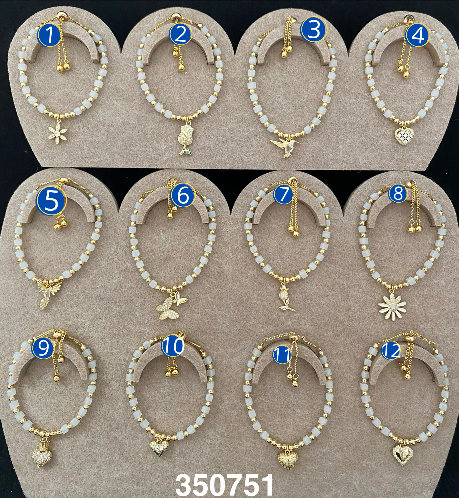 Pulsera Dorada M2 Oro Laminado