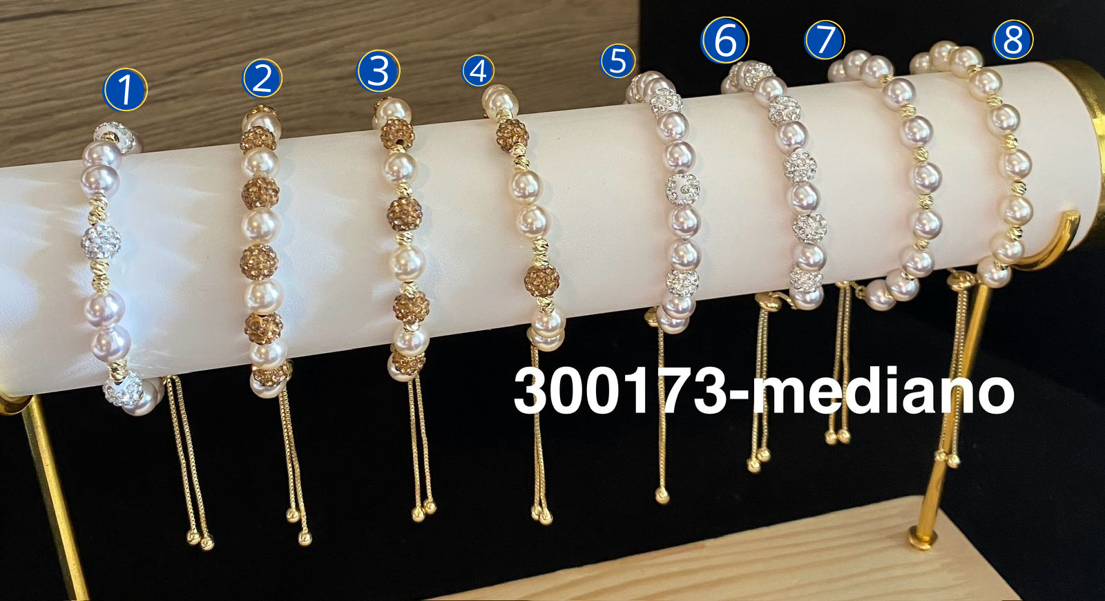 Pulseras Doradas M3 Oro Laminado