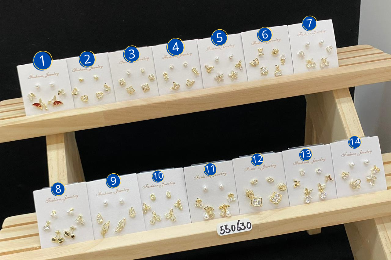ARETES DORADOS M3 - Oro Laminado