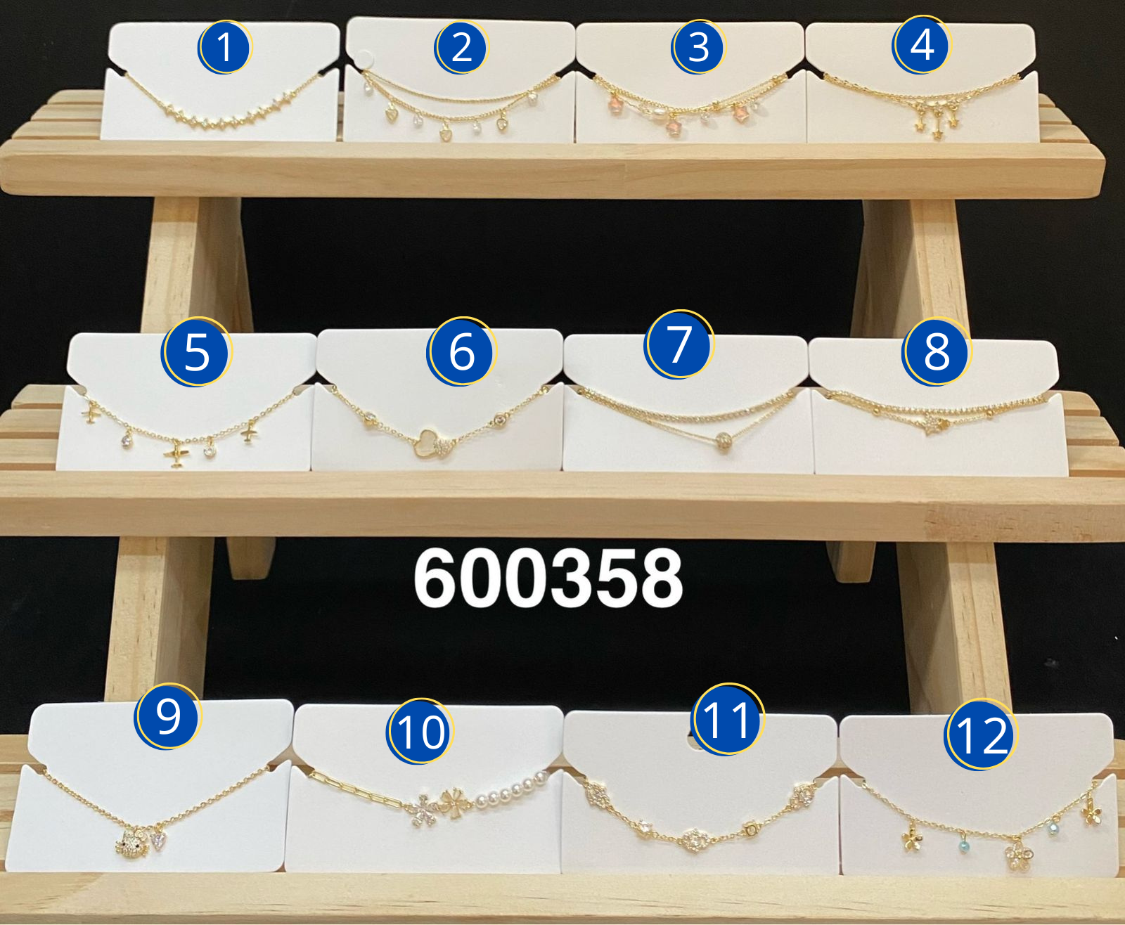 Pulseras Doradas Ansheli M8 Oro Laminado
