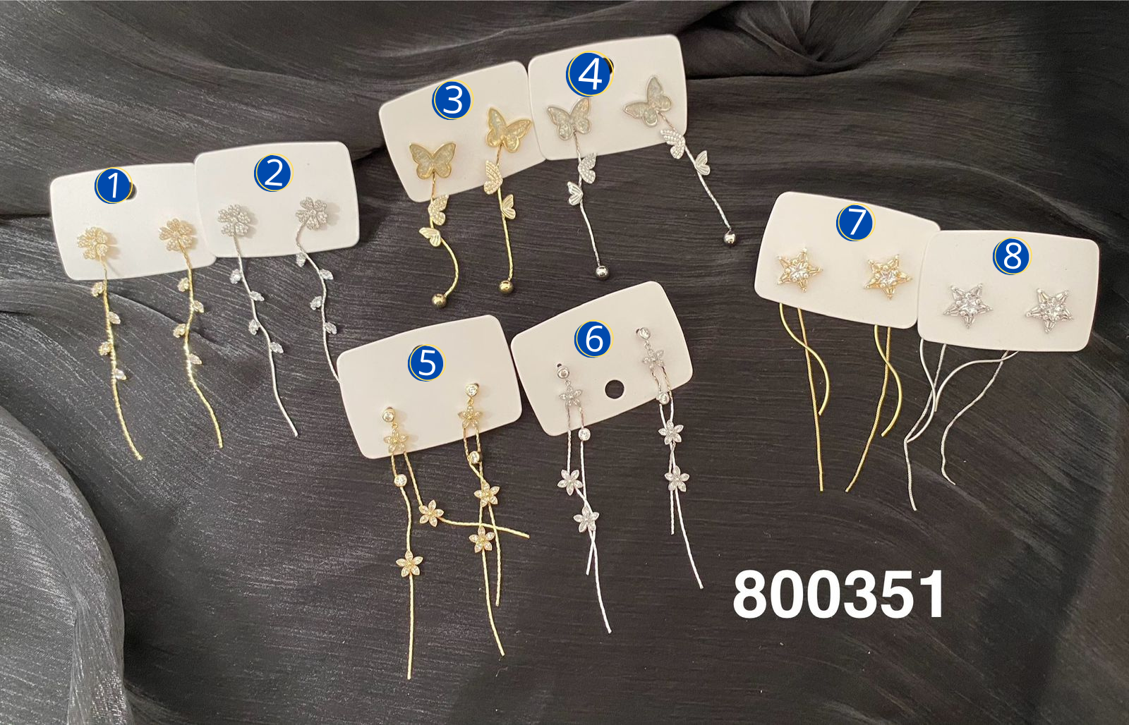 [08/JUNI/26] Aretes Dorados y Plateados M2 Oro Laminado