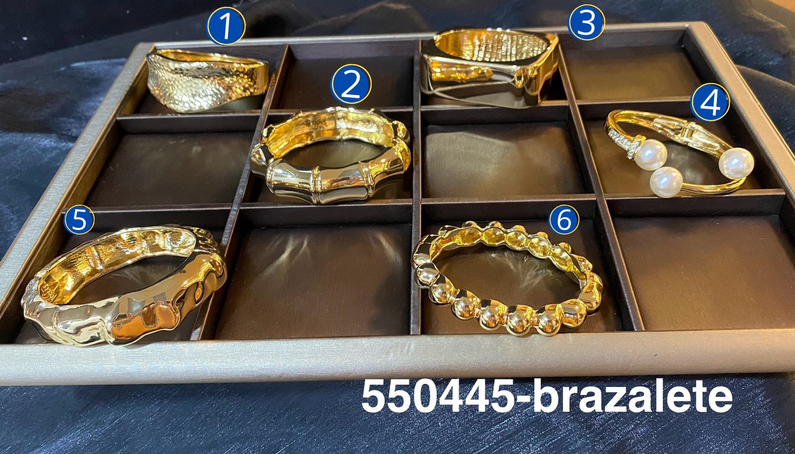 Brazaletes Dorados M7 Oro Laminado