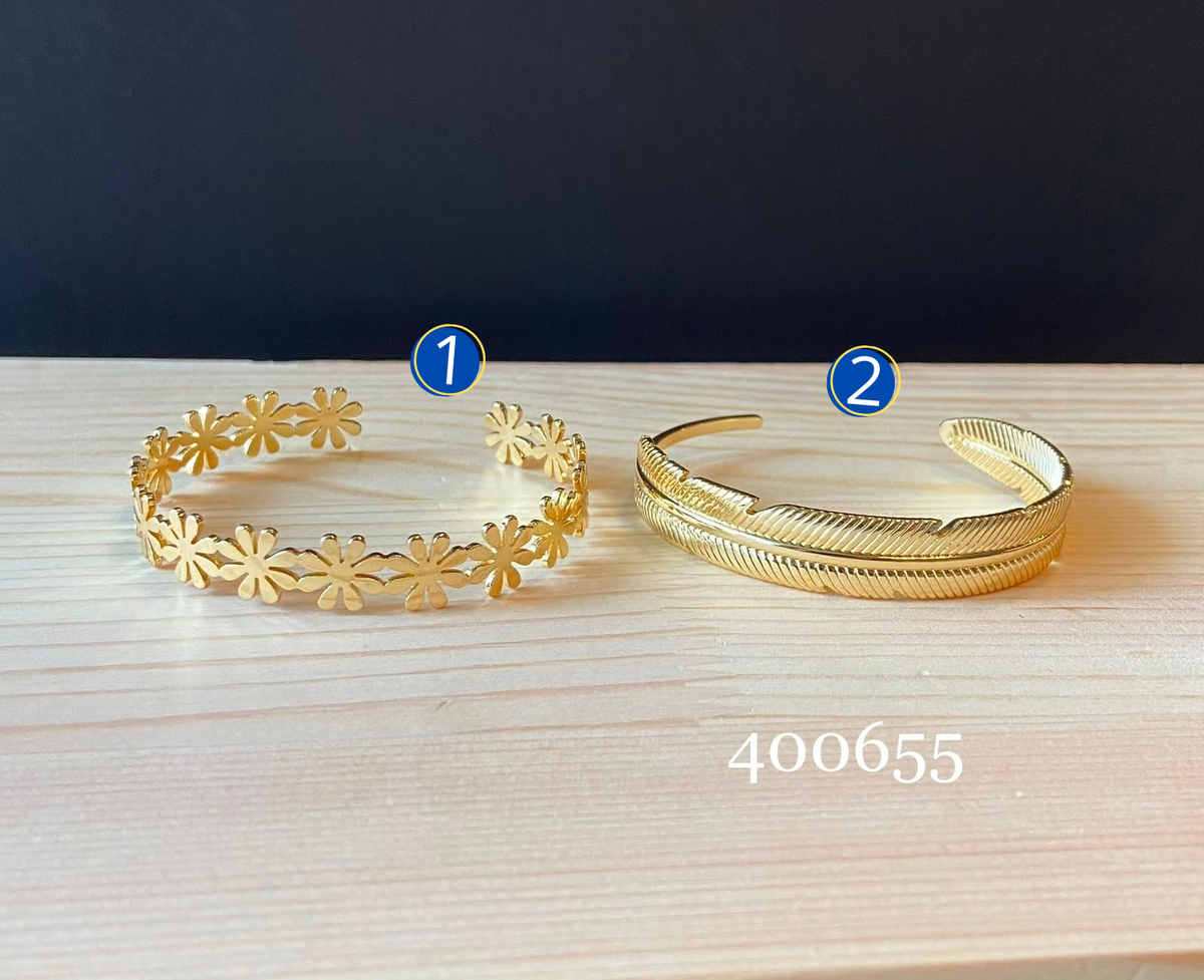 [12/SEPTIEMBRE/26] Brazalete Dorado M3 Oro Laminado