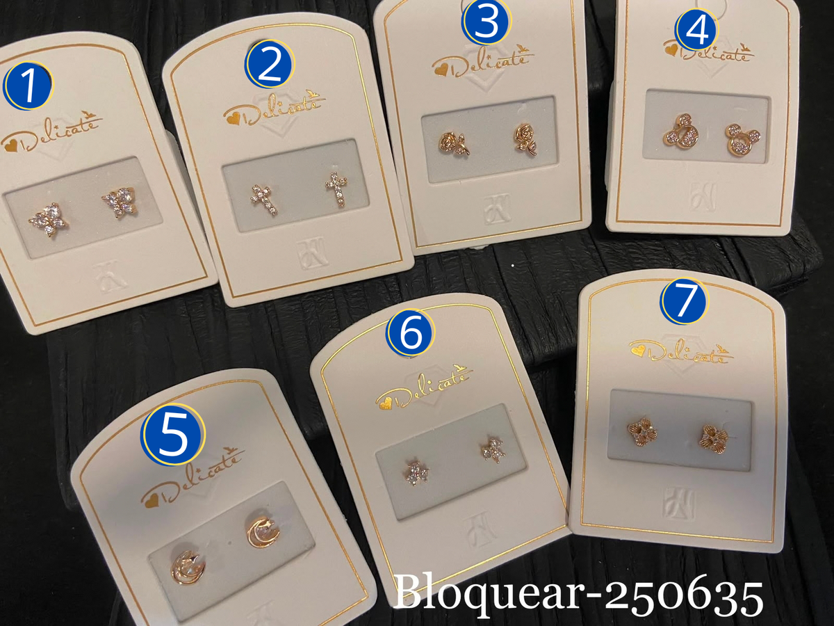 [26/SEPTIEMBRE/26] Broqueles Dorados M2 Oro Laminado