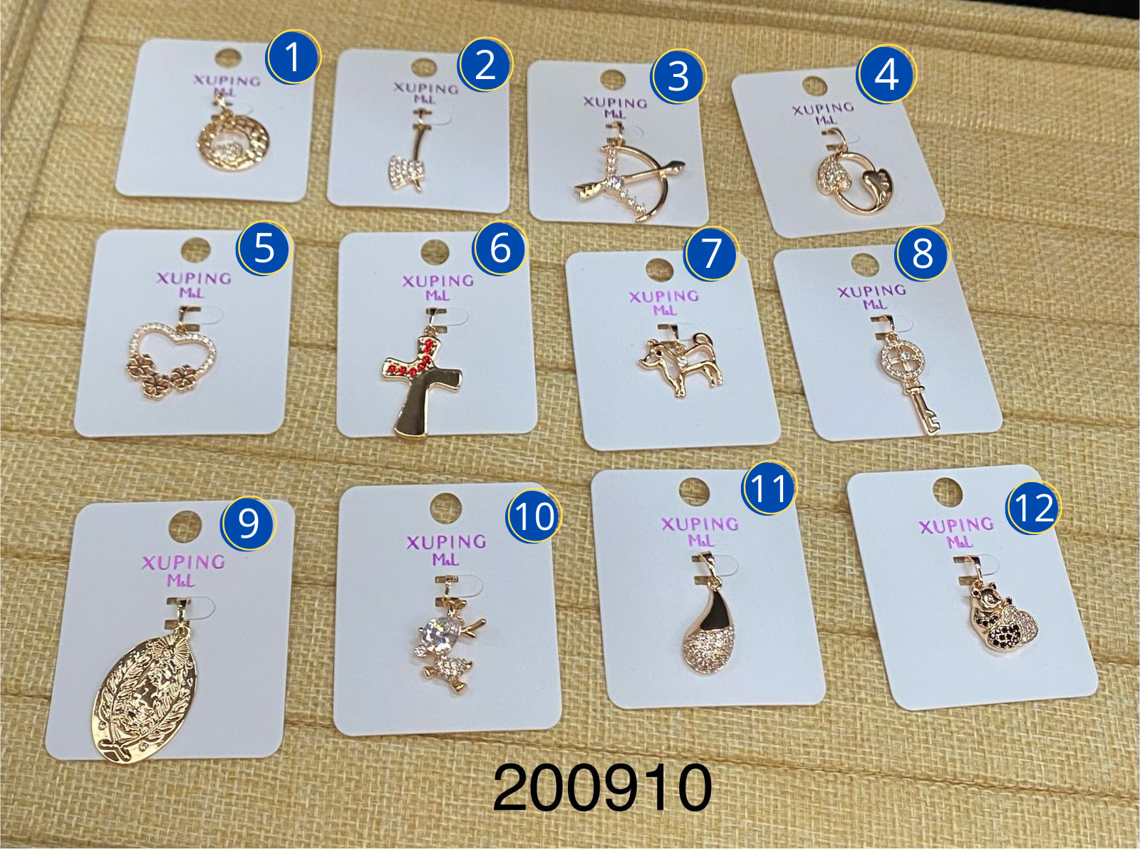 Dijes Xuping Dorados M2 Oro Laminado