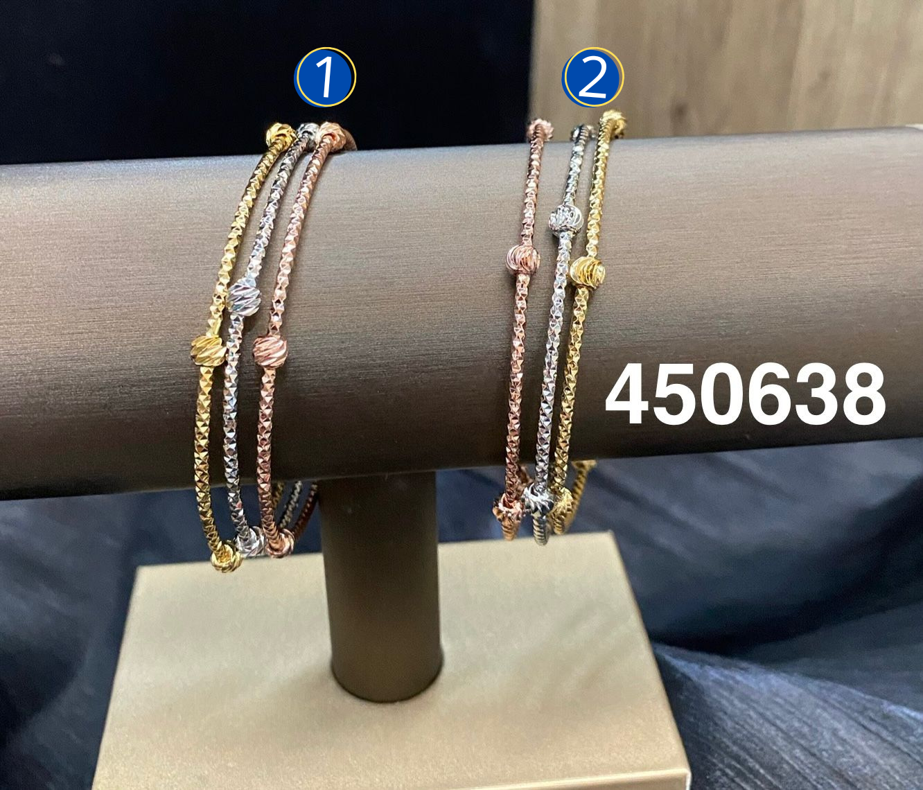 Brazalete  Dorado de Corazón M3 Oro Laminado