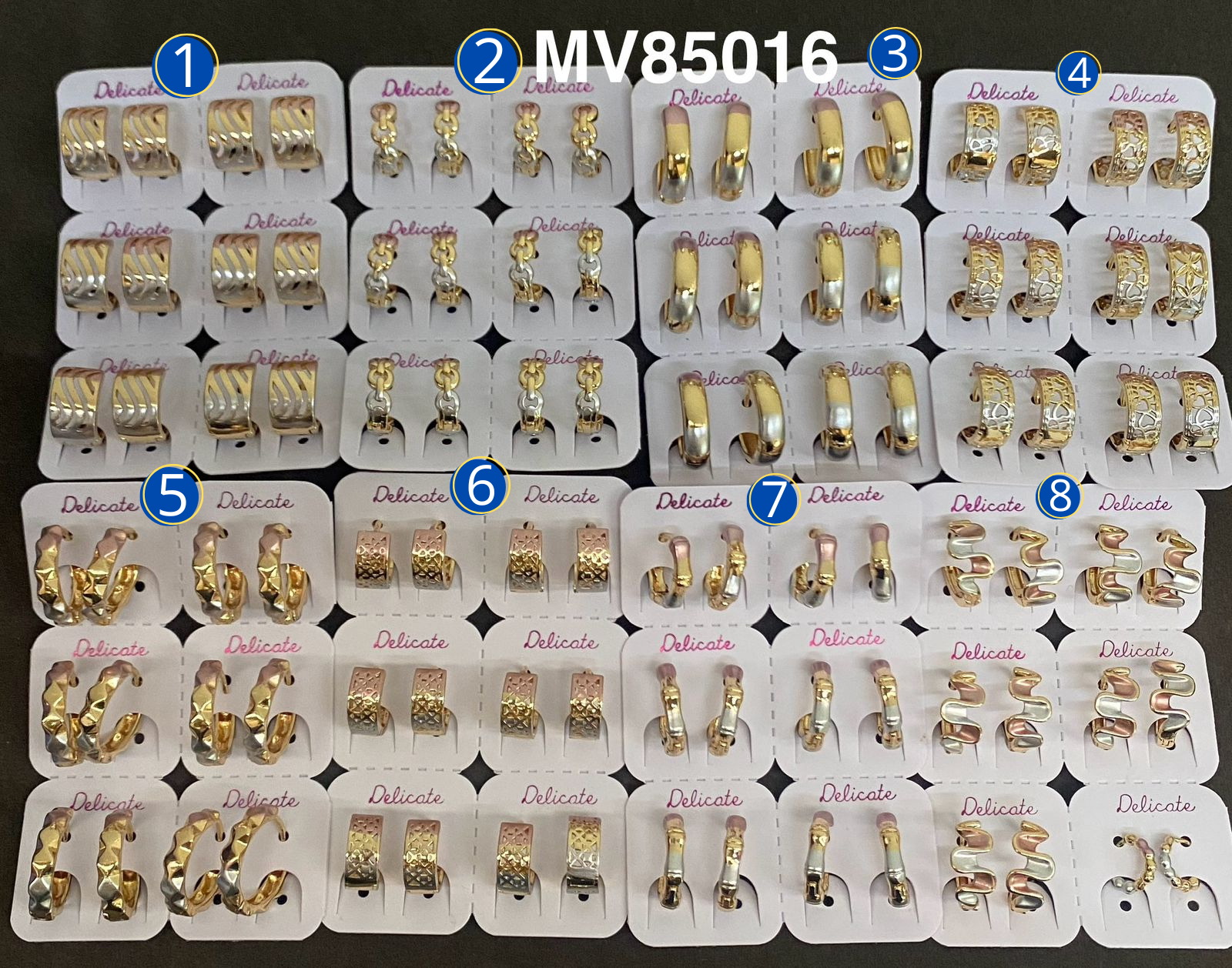 Aretes Huggies Dorados M17 Oro Laminado 11/02/26