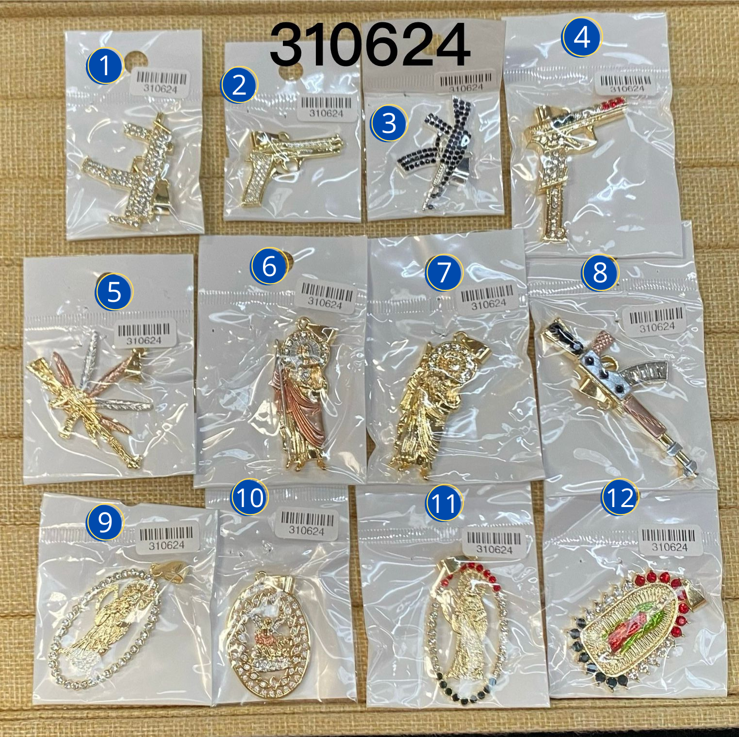Dijes Dorados M29 Oro Laminado