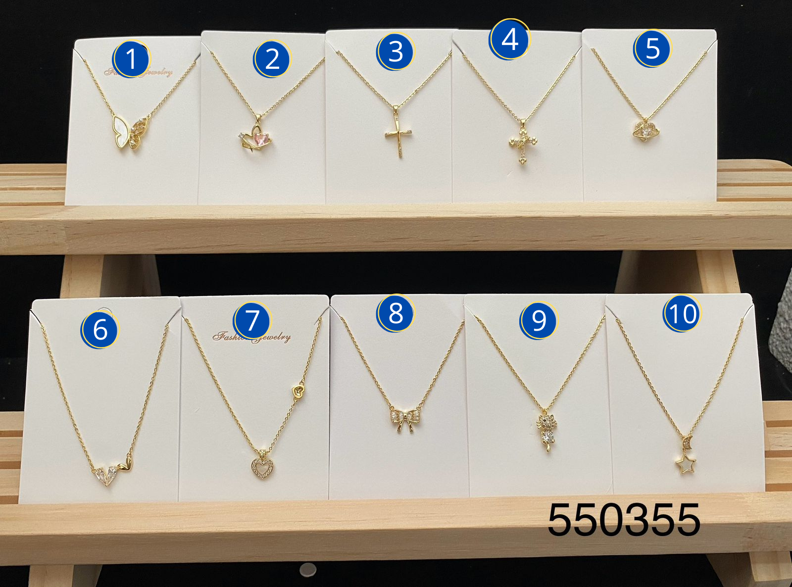 Cadena de ansheli M16 oro laminado