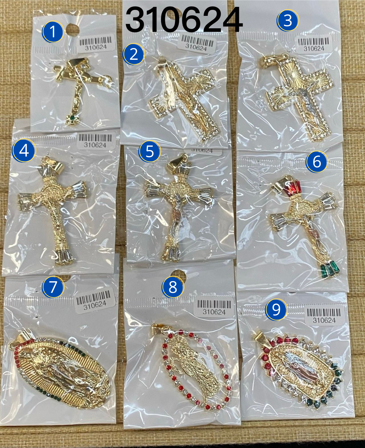 Dijes Dorados M30 Oro Laminado