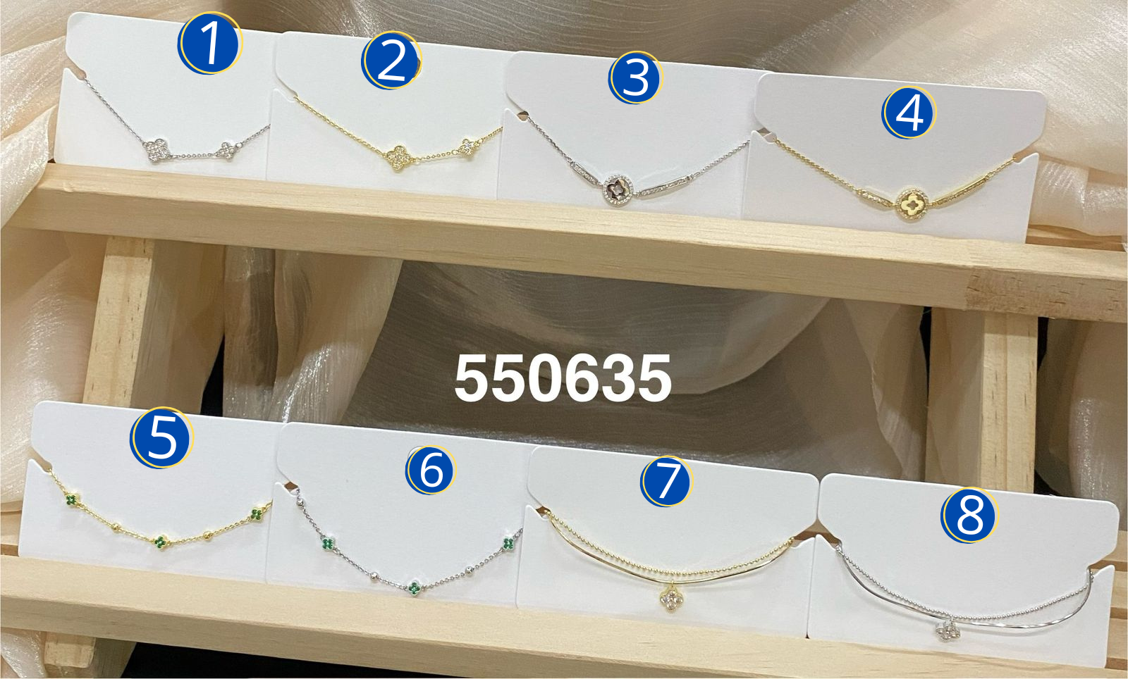 Pulseras Doradas y Plateadas M6 Oro Laminado 03/03/26