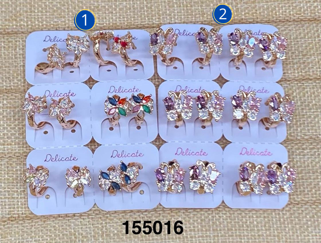 Aretes dorados Paquete de 6 M10 - Oro Laminado