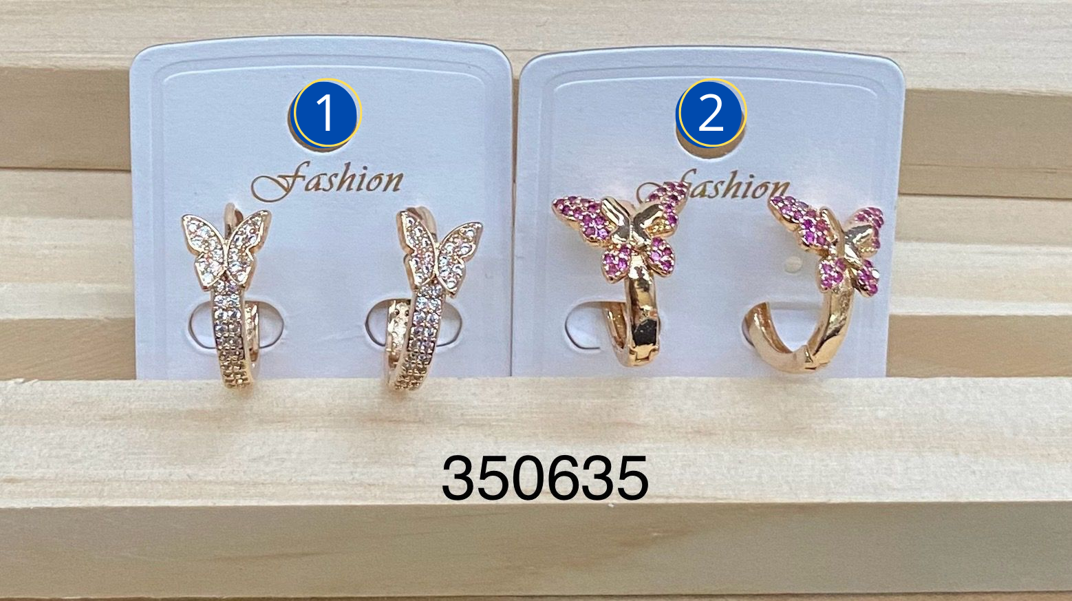 Aretes Dorados diferentes formas M38 Oro Laminado