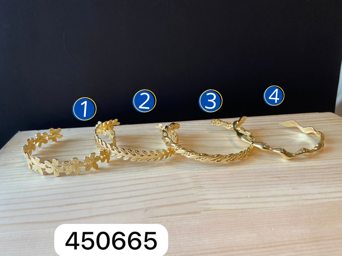 [12/SEPTIEMBRE/26] Brazalete Dorado M4 Oro Laminado