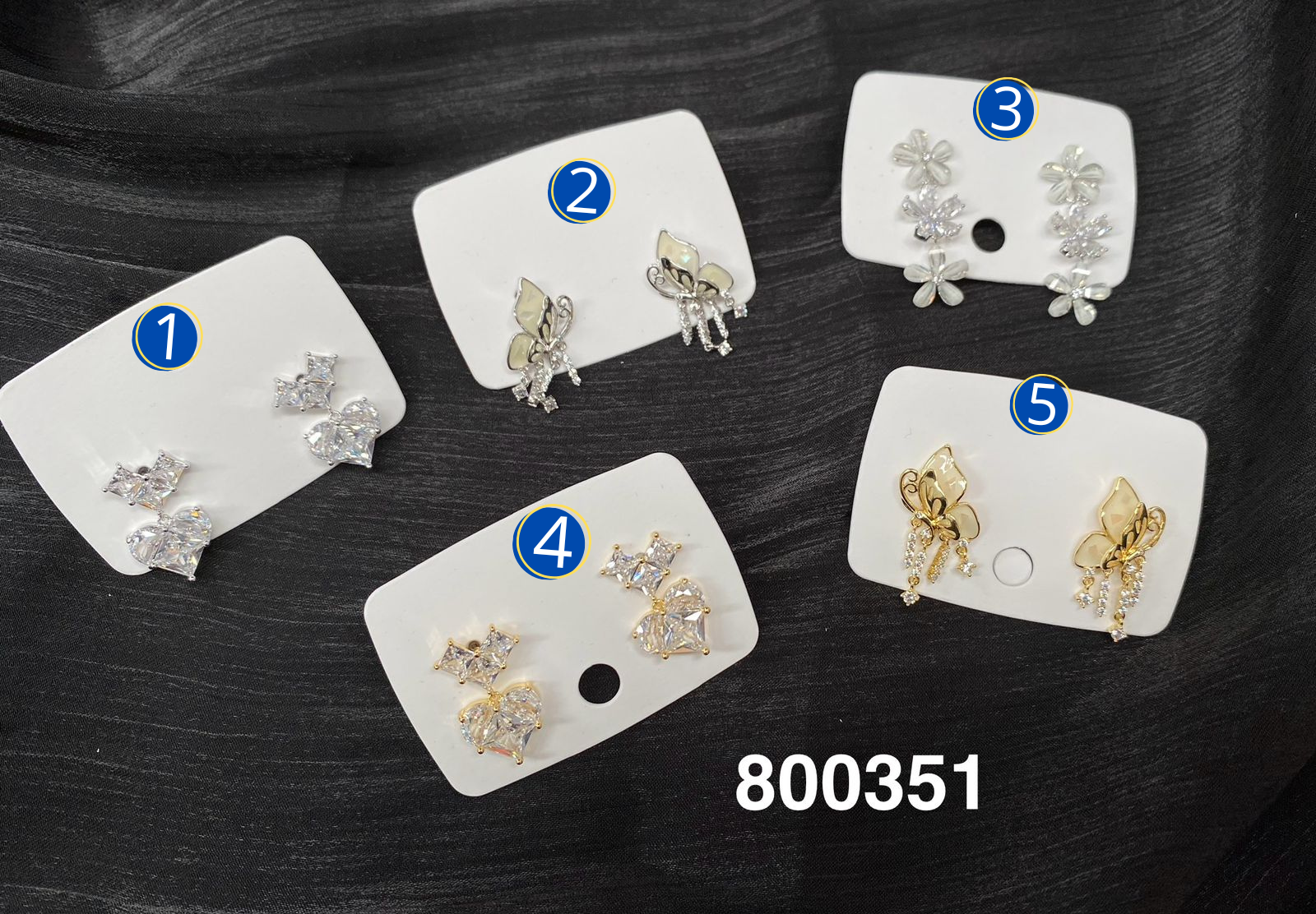 [08/JUNI/26] Aretes Dorados y Plateados M5 Oro Laminado