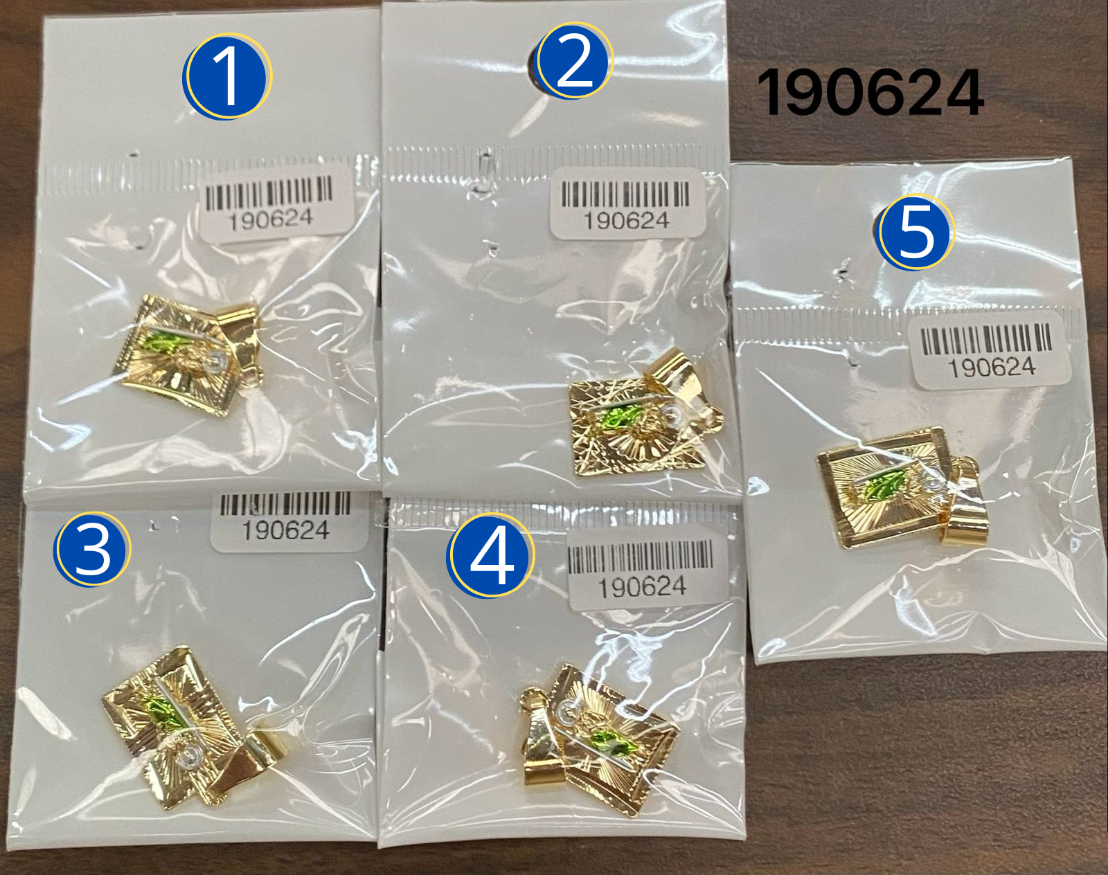 DIJE Dorado Religioso de San Judas Tadeo M7 ORO LAMINADO