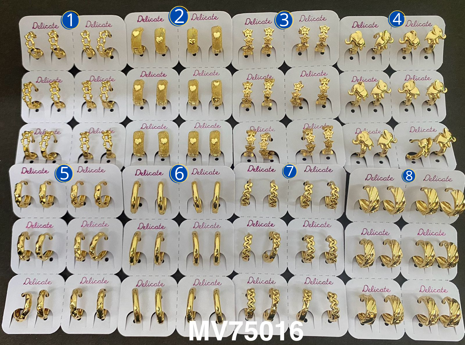 Arete Huggies Dorados M5 Oro Laminado 11/02/26