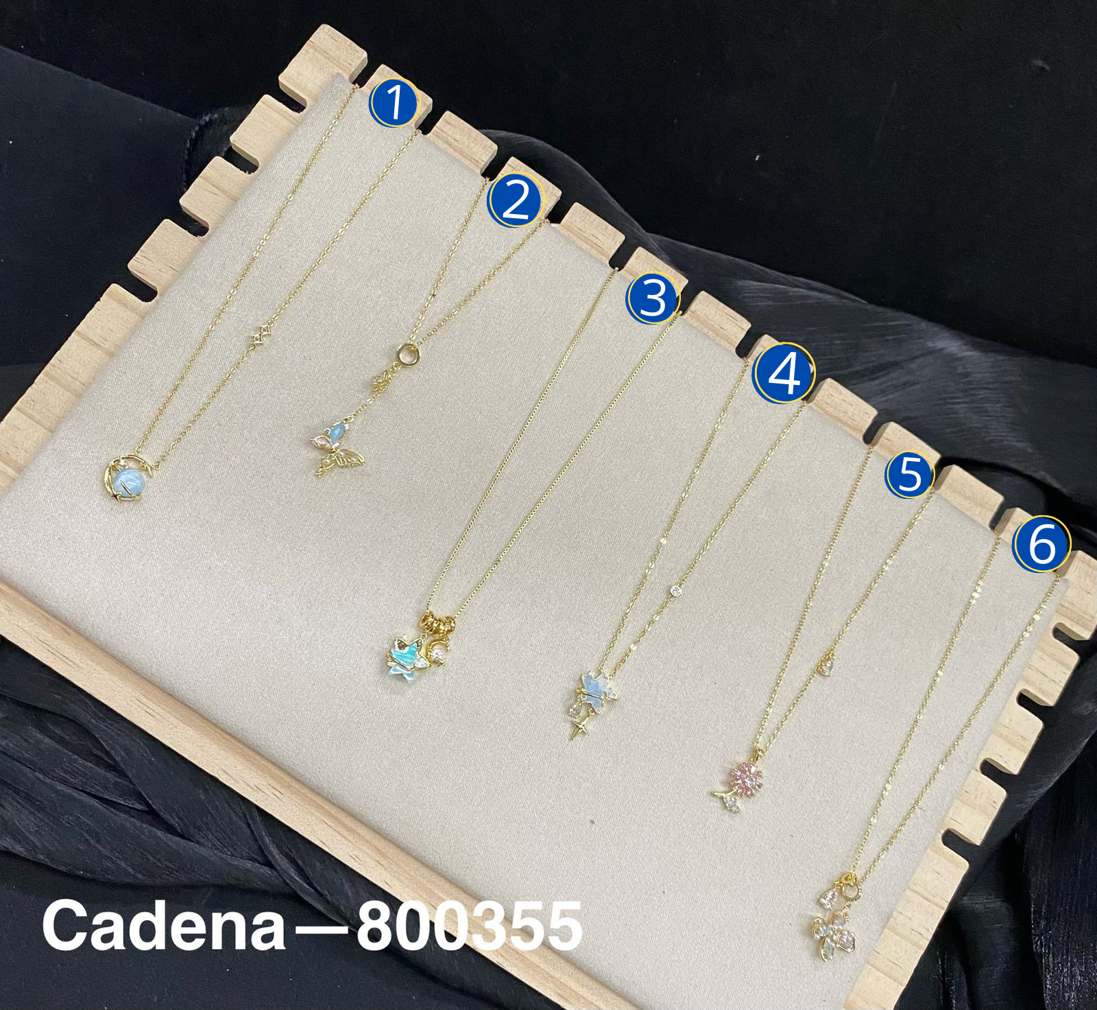 Cadena Dorada con Dije M6 Oro Laminado